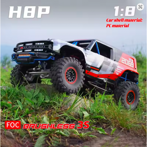 MJX Hypergo1:8 brushless H8P Remote control simulation Ford Bronco Baja 1000 PC material car shell electric 4WD climbing off-road Car