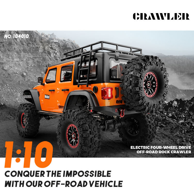 Wltoys 104010 1/10 Professional RC Car Off Road 4x4 2.4G 4WD Remote Control Cars 45 Minutes Working Time Climbing Car Adult Toy