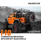 Wltoys 104010 1/10 Professional RC Car Off Road 4x4 2.4G 4WD Remote Control Cars 45 Minutes Working Time Climbing Car Adult Toy